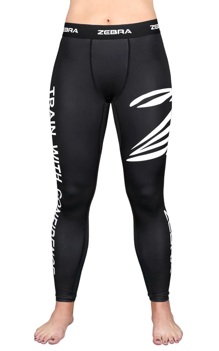 Zebra дълги компресионни панталони, черни