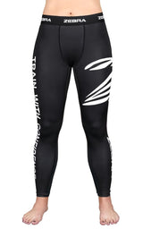 Zebra дълги компресионни панталони, черни