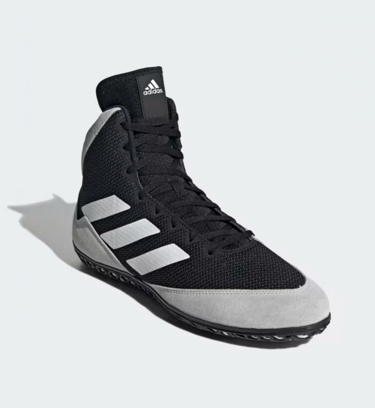 Adidas борцови обувки Mat Wizard 5, черно-сиви