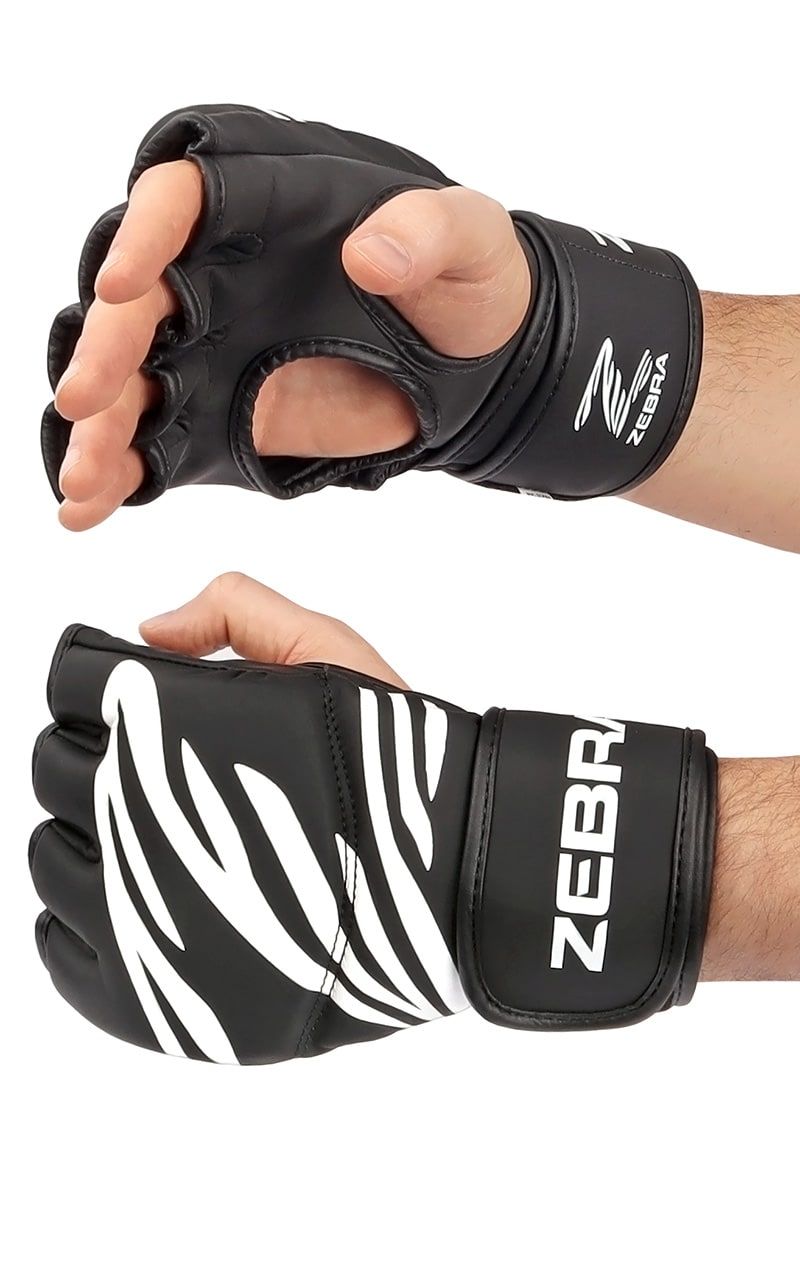 Zebra MMA ръкавици, черни
