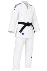 Adidas JU кимоно с черни ленти Club 350 g, бяло