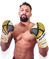 RDX боксови ръкавици F7 , бяло-златни