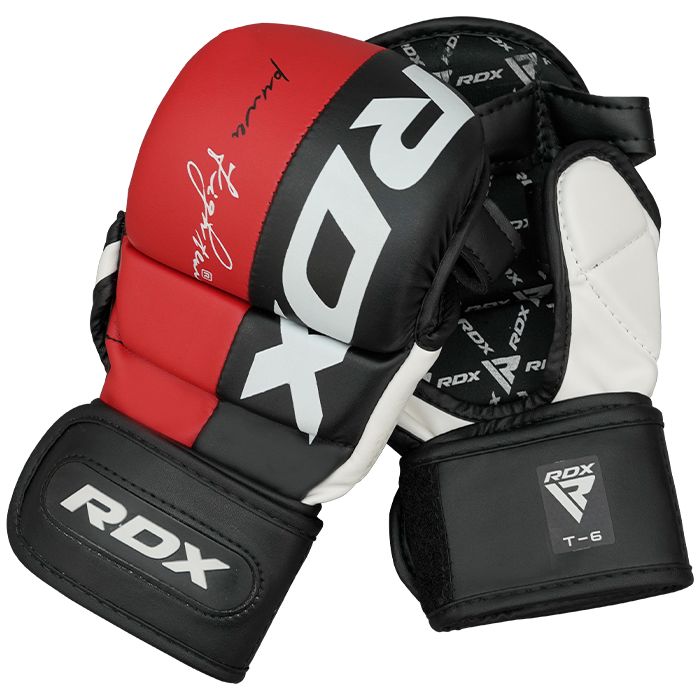 RDX MMA спаринг ръкавици T6, червено-черни