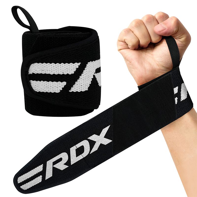 RDX професионални бандажи за китки за фитнес, черни