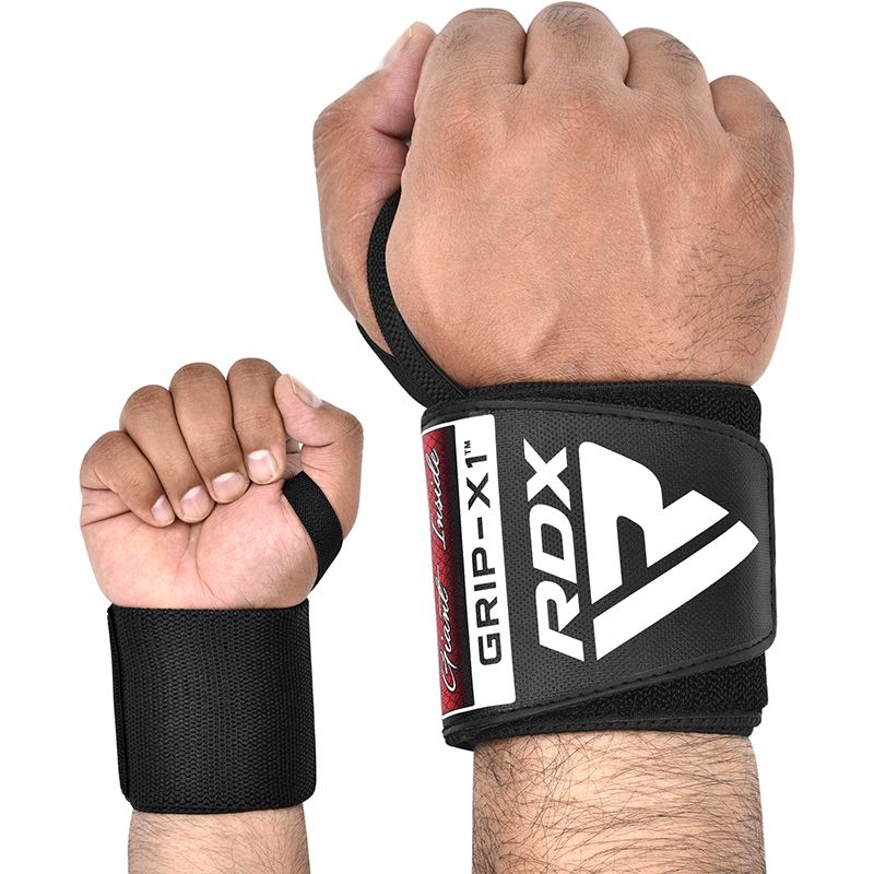 RDX бандажи за китки за фитнес W3, черни