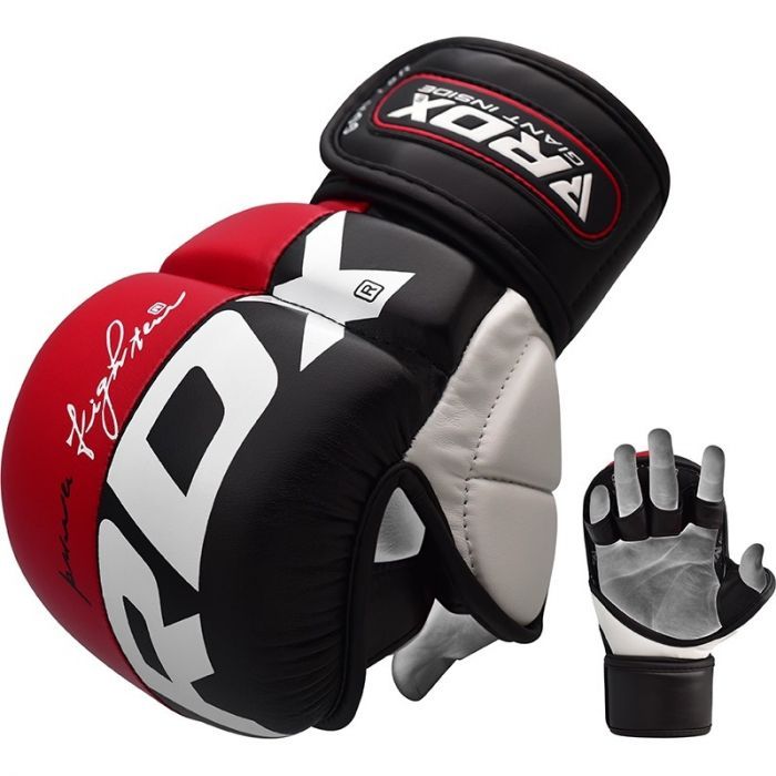 RDX MMA спаринг ръкавици T6, червено-черни