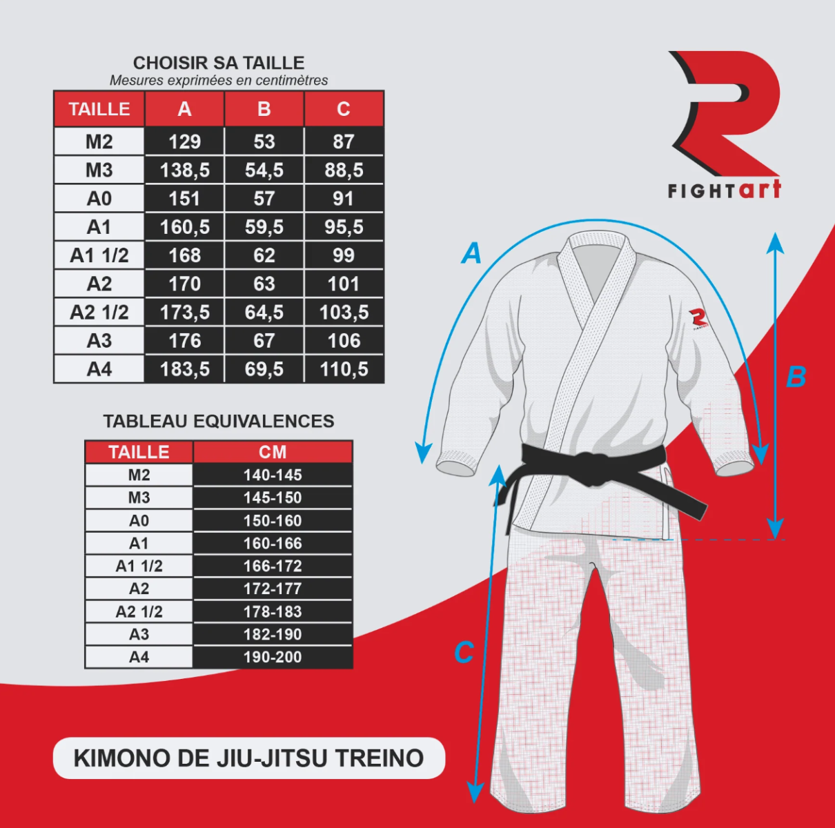 Fight Art BJJ кимоно Treino 340 g, синьо