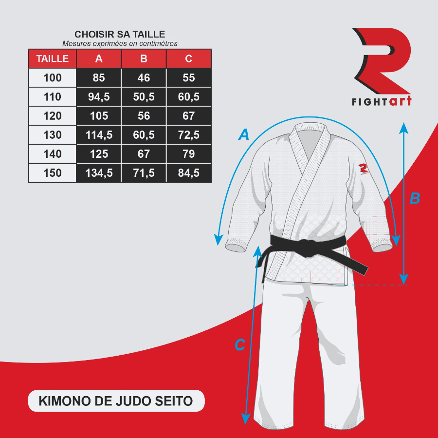 Fight Art джудо кимоно Seito 345 g, синьо