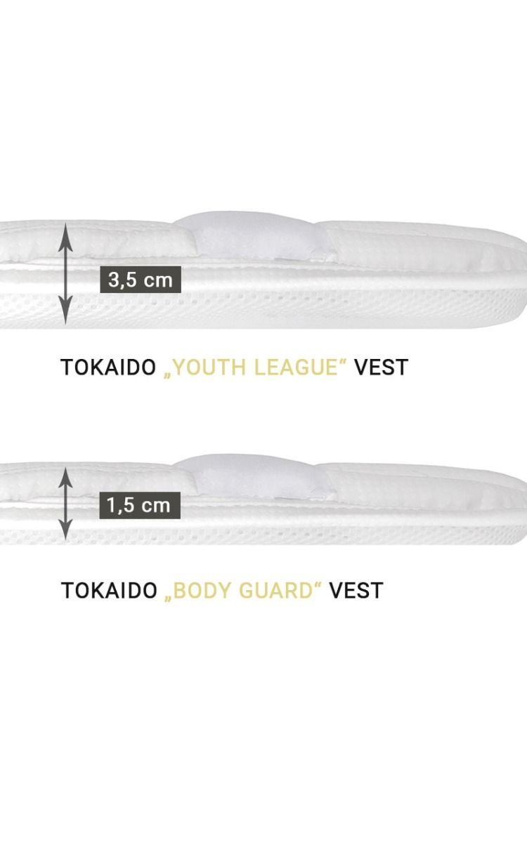 Tokaido протектор за тяло Youth WKF, бял